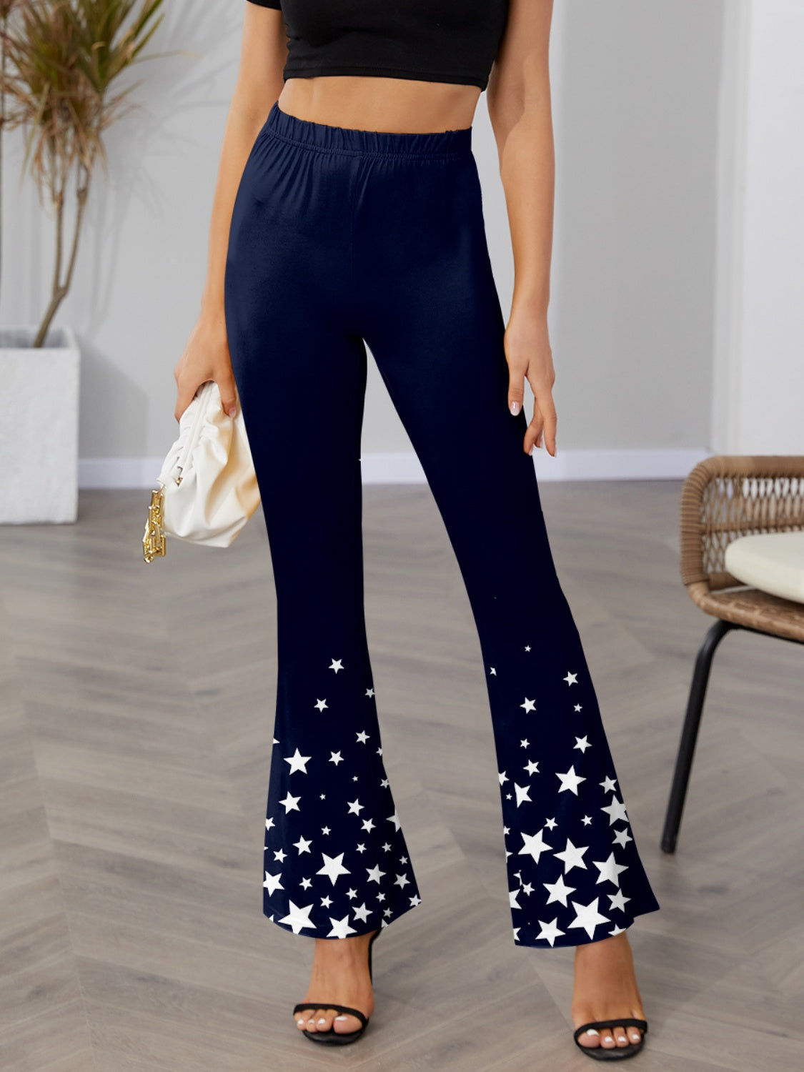 Honeybee Mumford's Star Elastic Waist Bootcut Pants