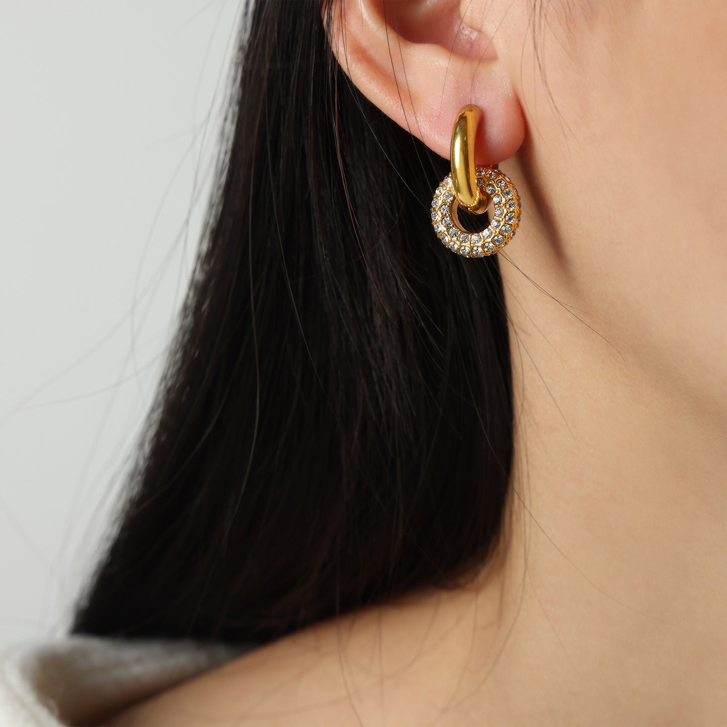 honeybee Mumford's Double-Hoop Earrings