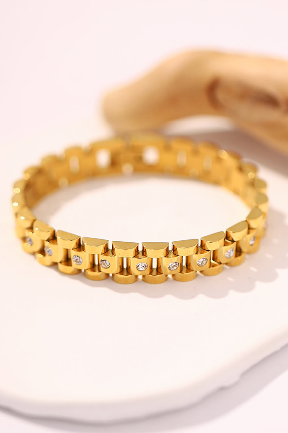 honeybee Mumford's 18K Gold-Plated Watch Band Bracelet