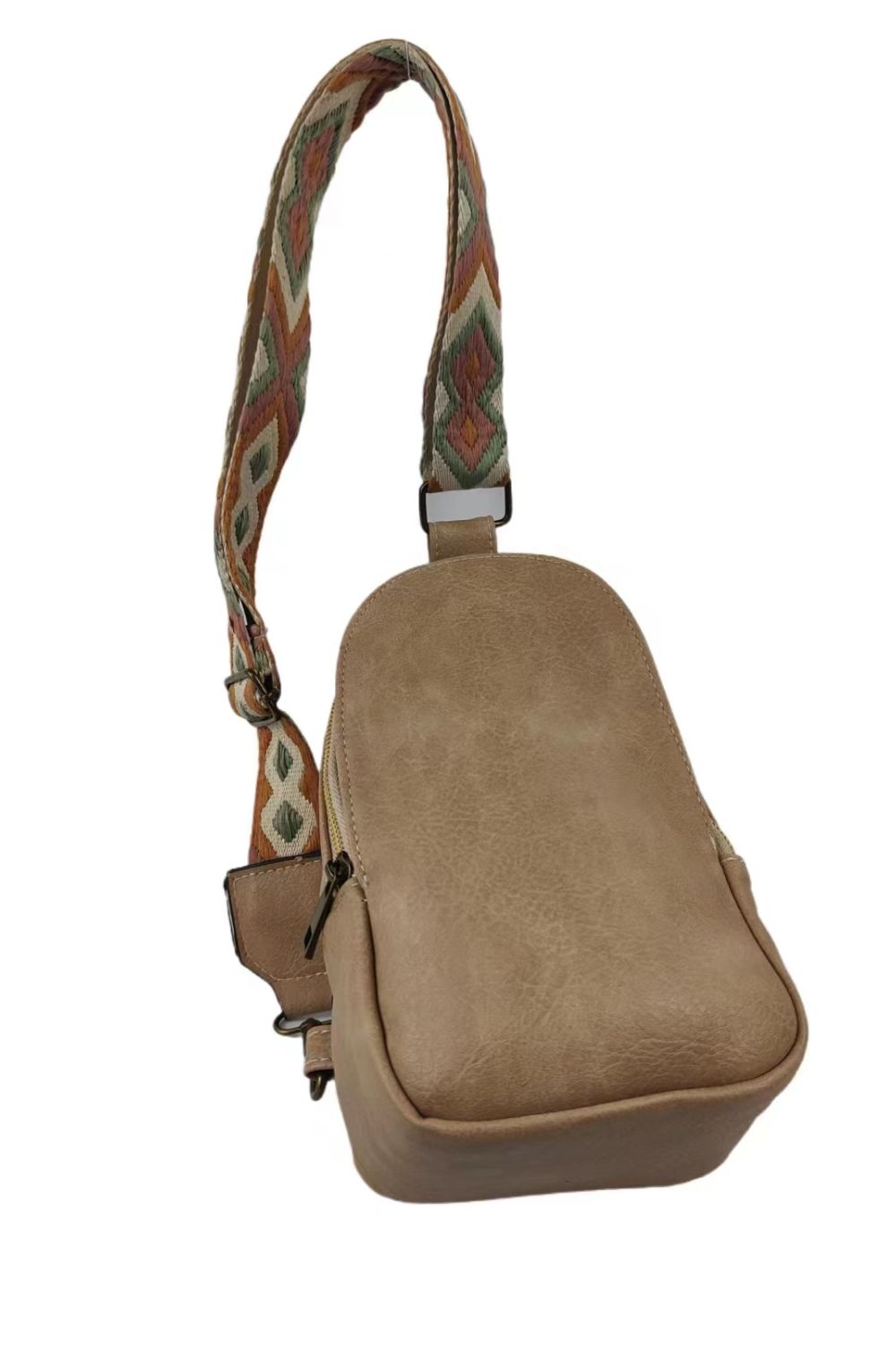 honeybee Mumford's Pattern Adjustable Strap Leather Sling Bag