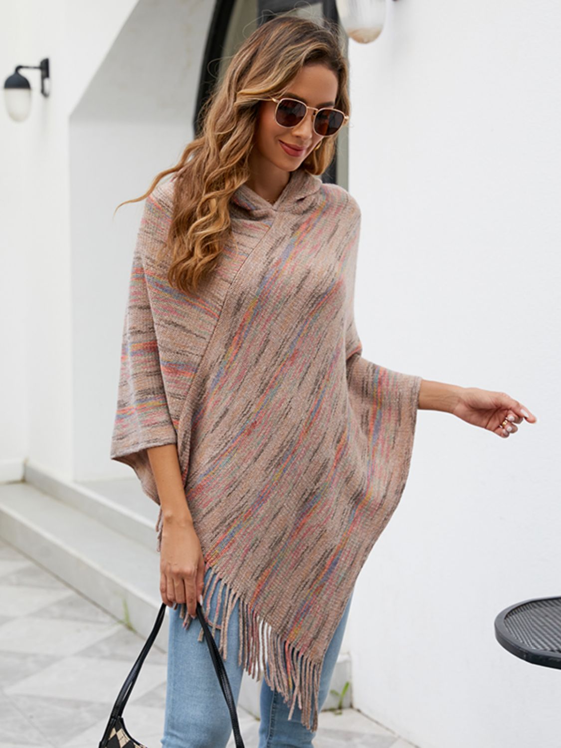 Honeybee Mumford's Fringe Hem Hooded Poncho