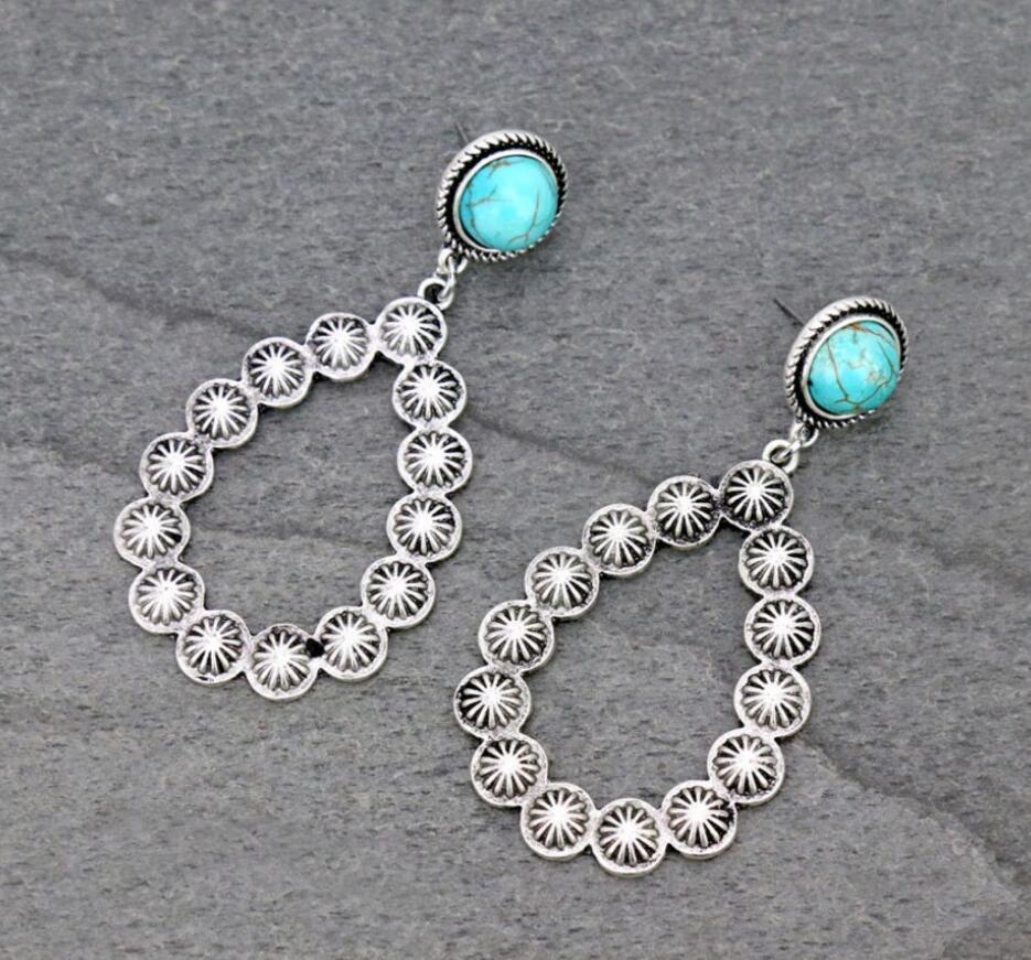 honeybee Mumford's Turquoise Teardrop Earrings