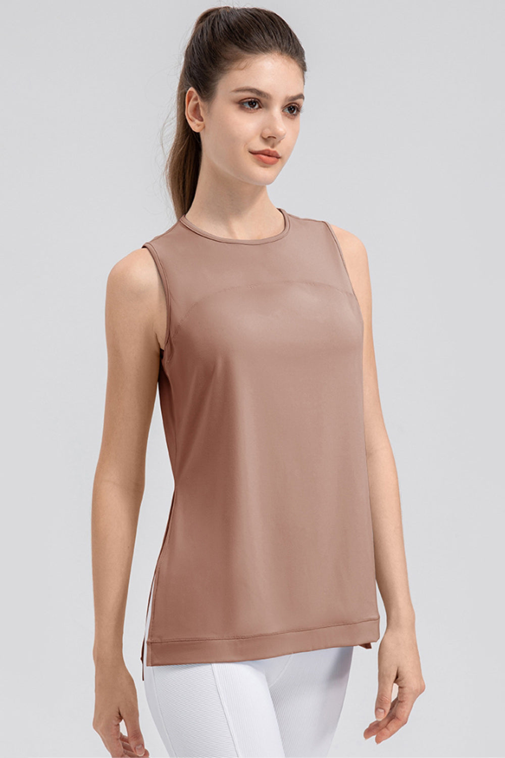 Honeybee Mumford's Slit Round Neck Tank