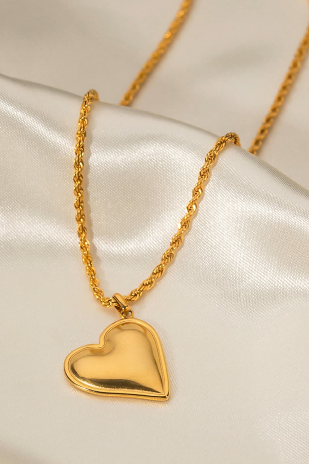 Honeybee Mumford's Heart Pendant Necklace