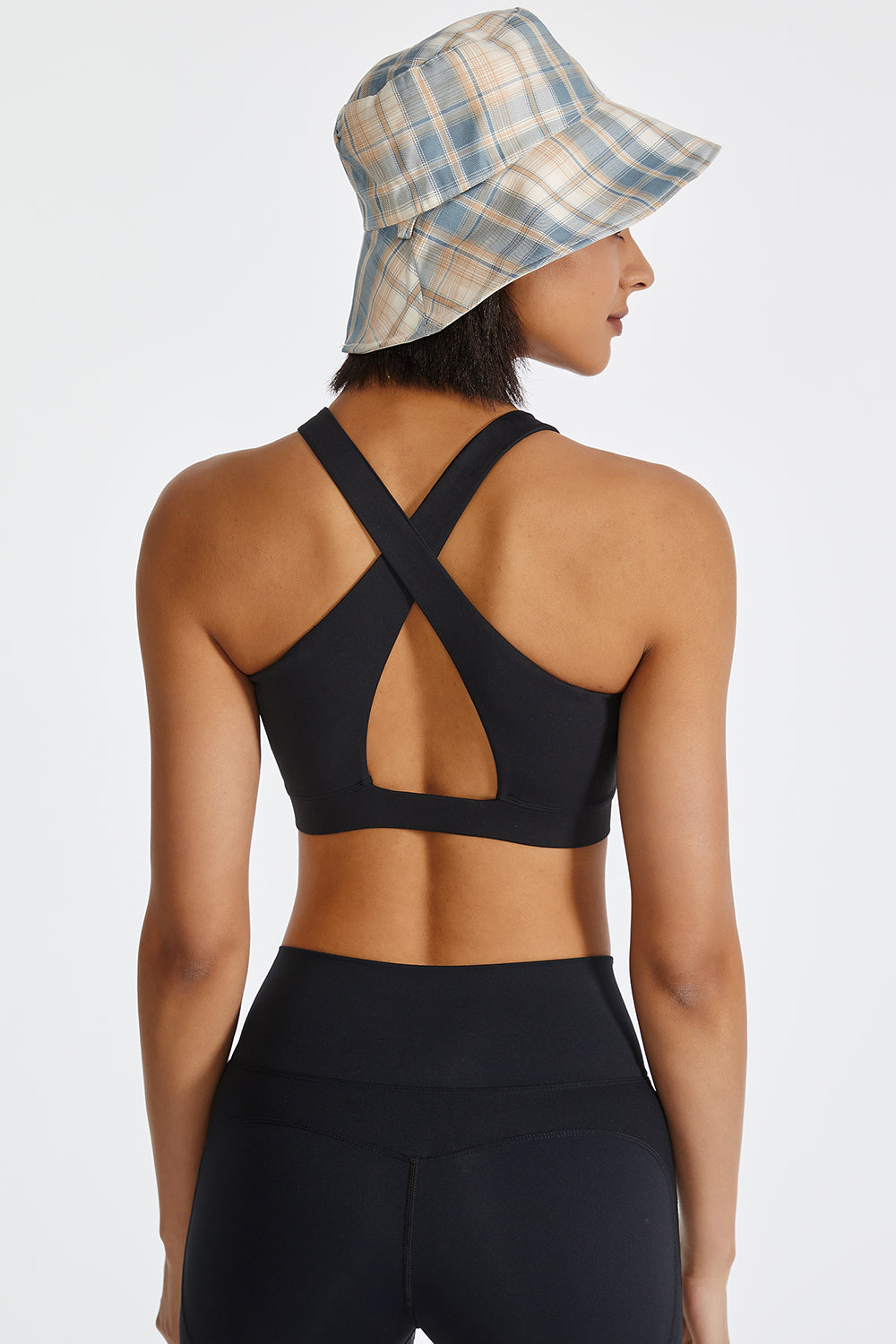 Honeybee Mumford's Ruched Crisscross Active Tank