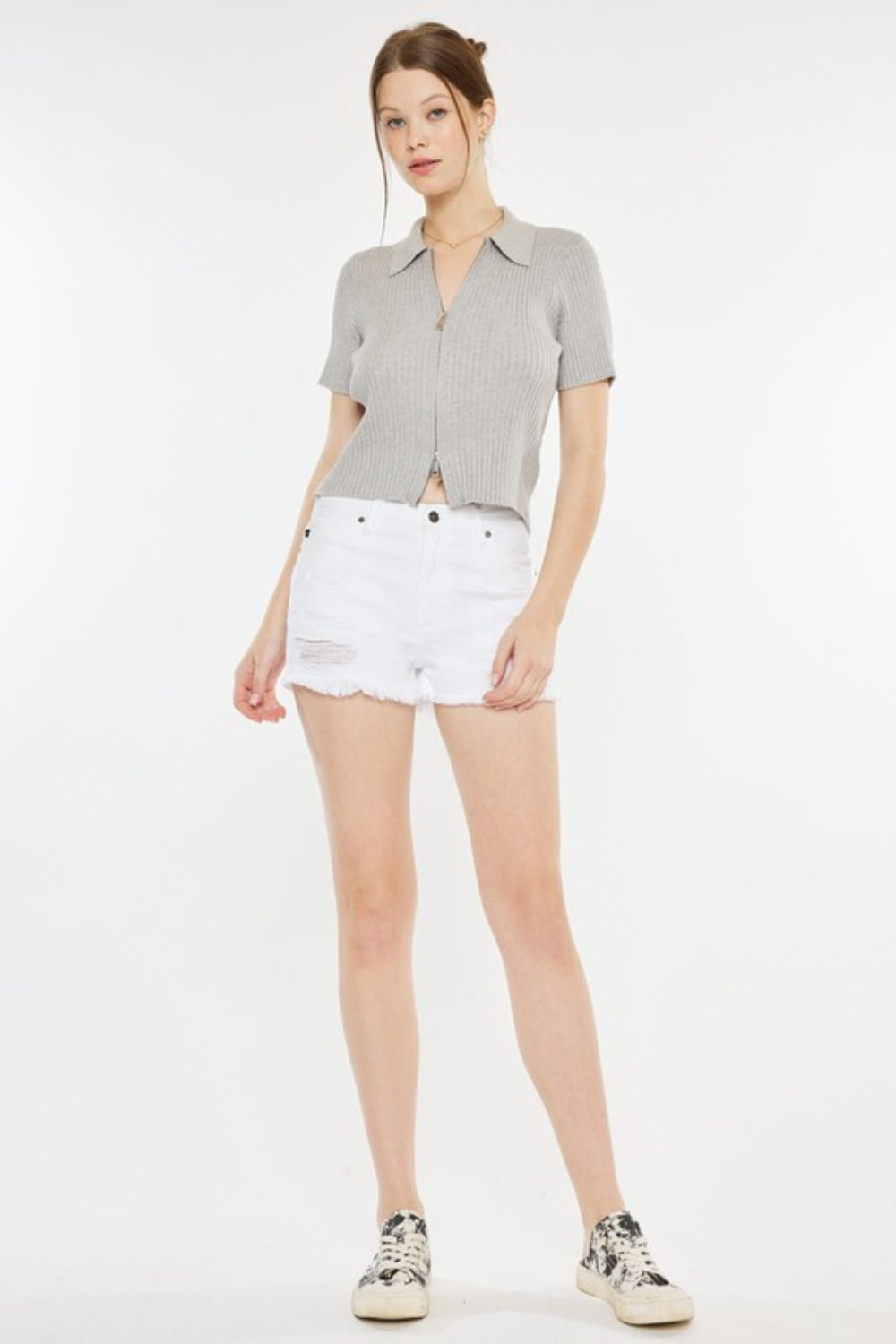 Honeybee Mumford's Raw Hem Distressed Denim Shorts