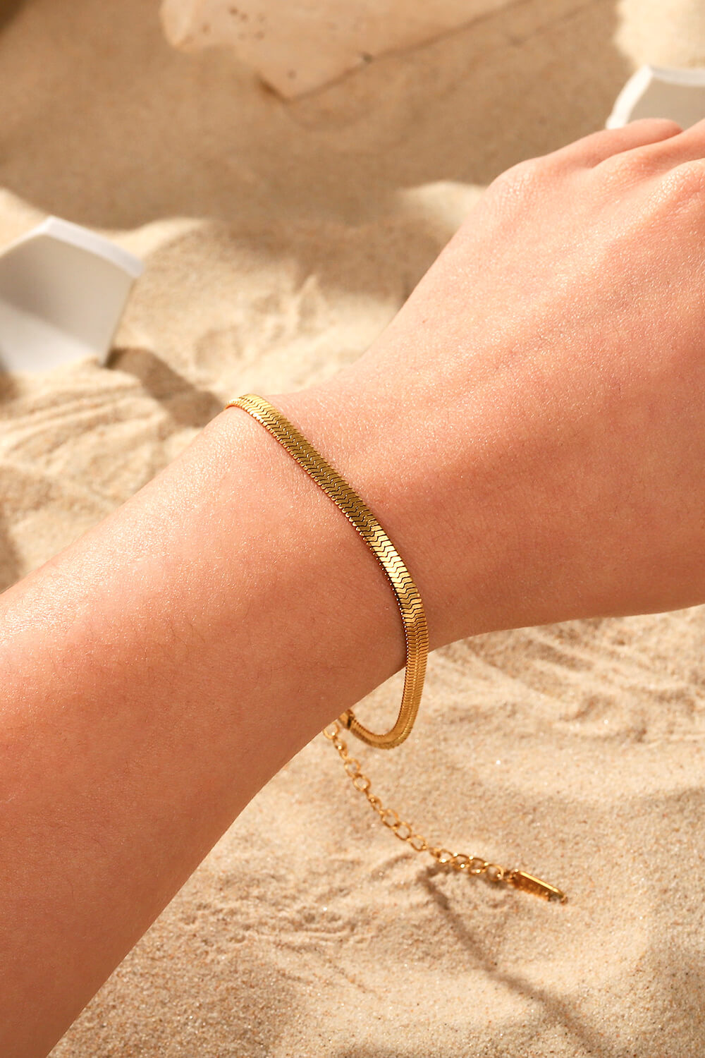 honeybee Mumford's Herringbone Chain Bracelet