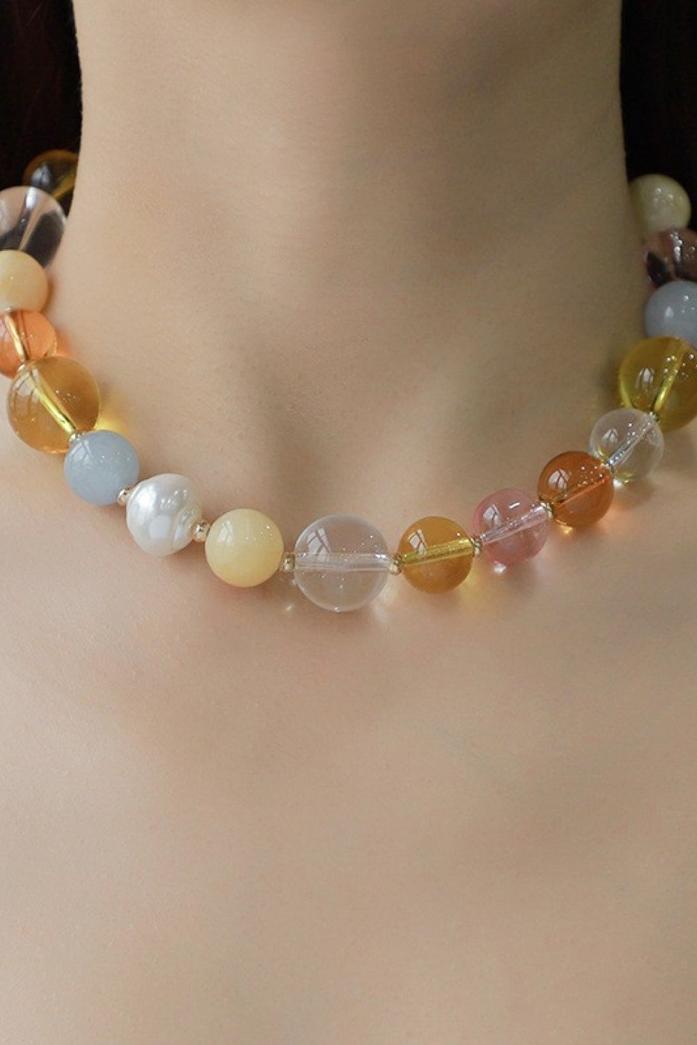 honeybee Mumford's Multicolored Bead Necklace