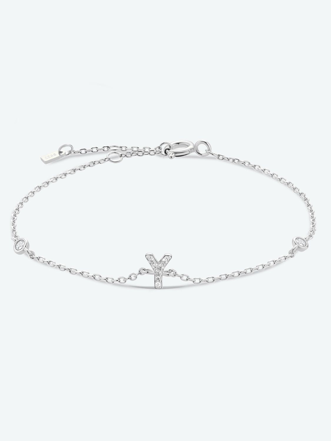 Honeybee Mumford's V To Z Sterling Silver Bracelet