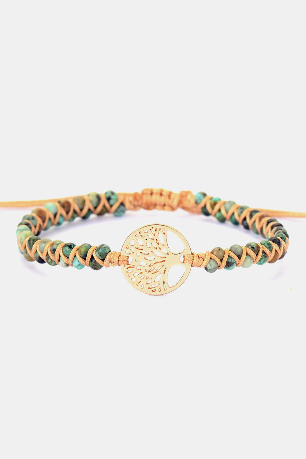 honeybee Mumford's Tree Shape Beaded Copper Bracelet