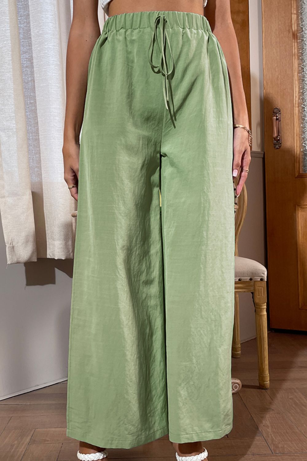 Honeybee Mumford's Side Slit Wide Leg Pants