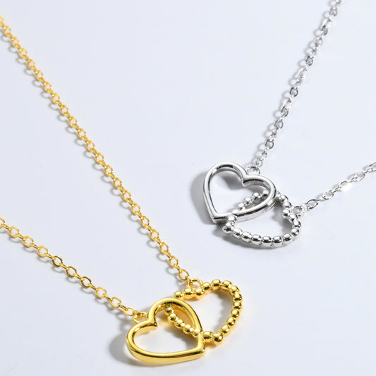 Honeybee Mumford's Heart Shape Spring Ring Closure Necklace