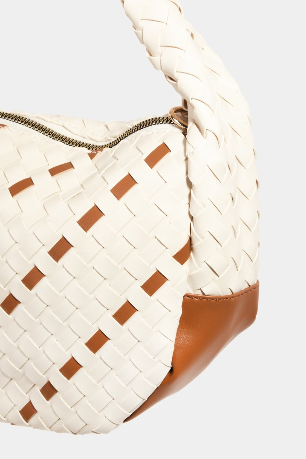 Honeybee Mumford's Tassel Detail Weave Semi Circle Bag