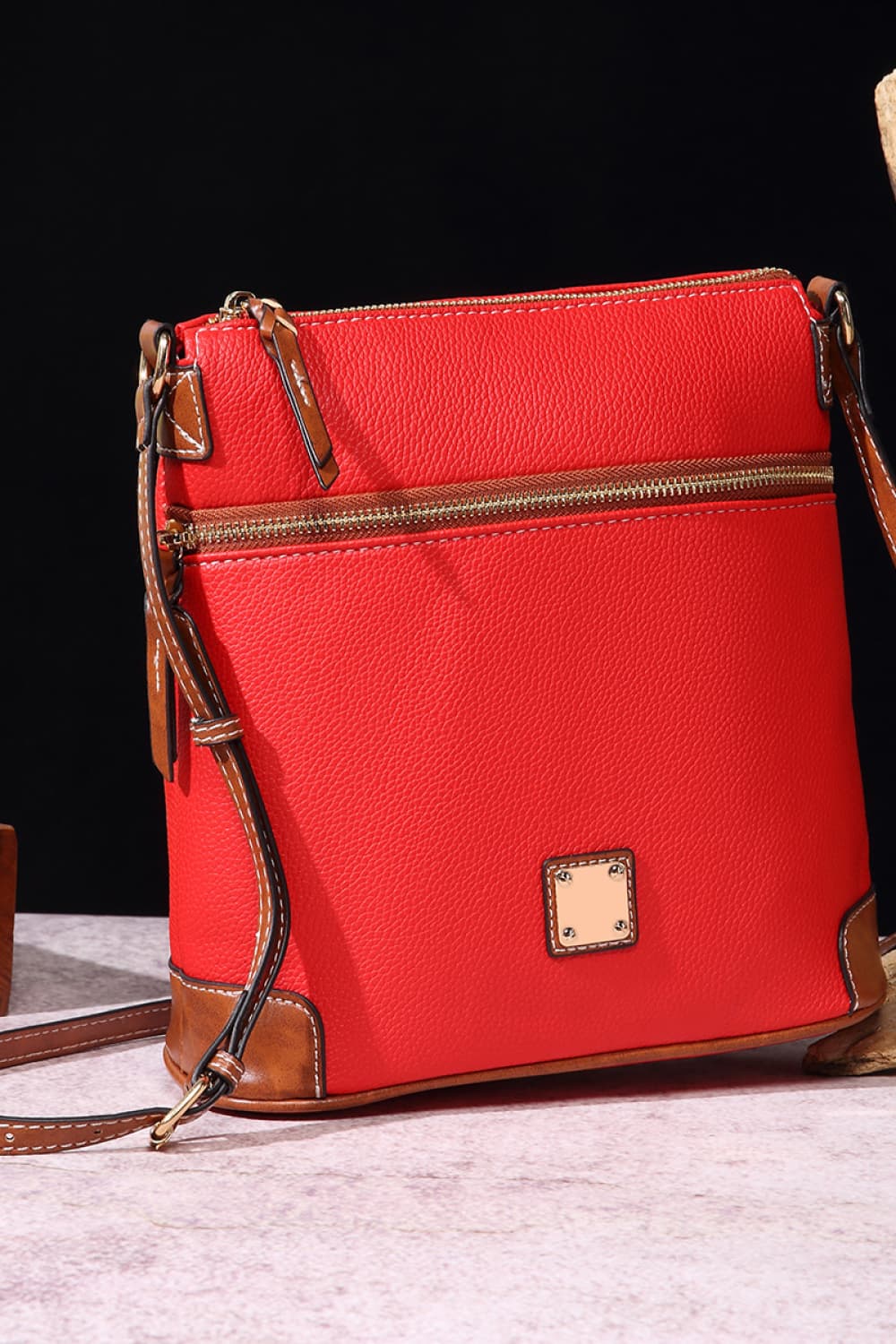 Honeybee Mumford's Leather Crossbody Bag