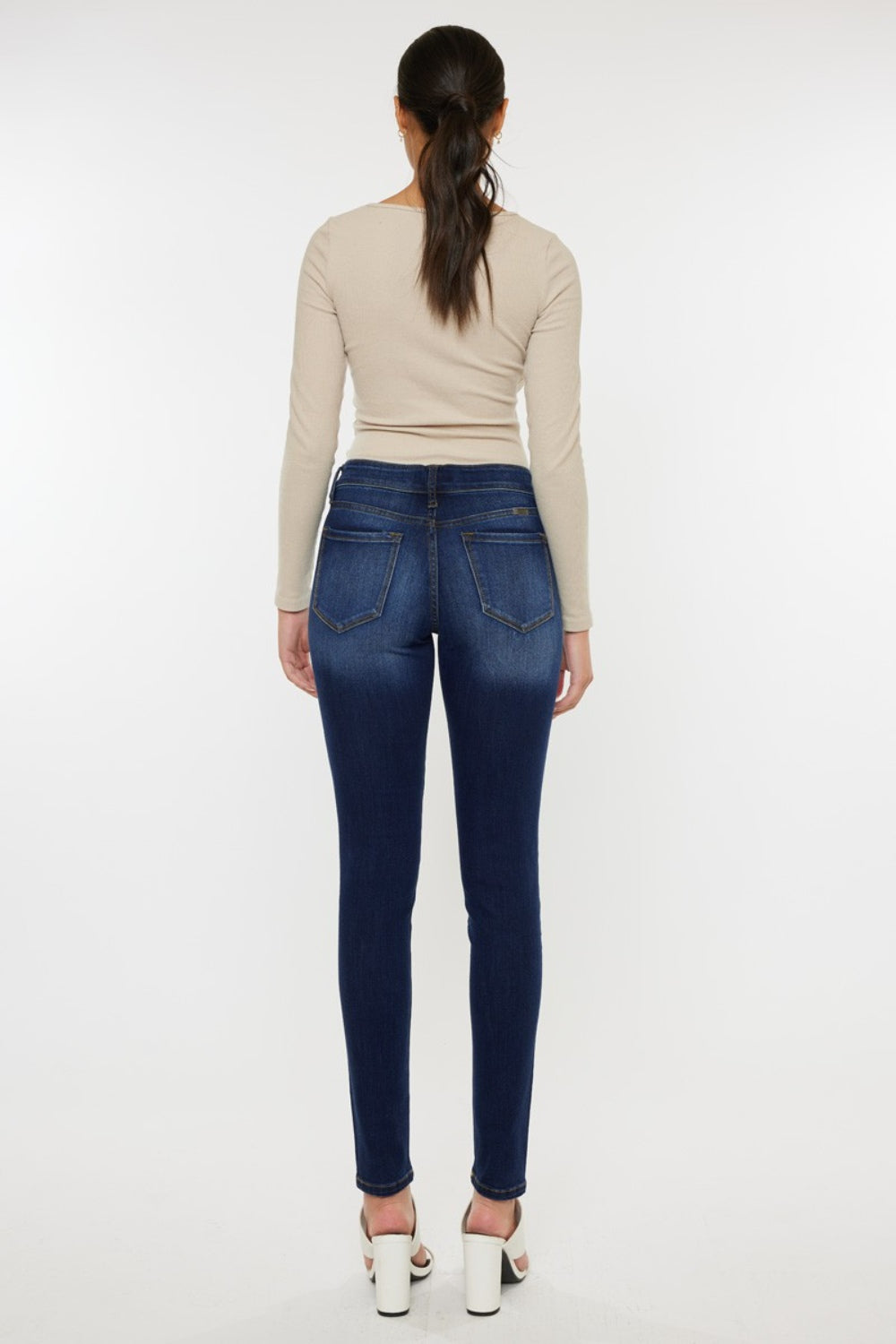 Honeybee Mumford's Mid Rise Gradient Skinny Jeans