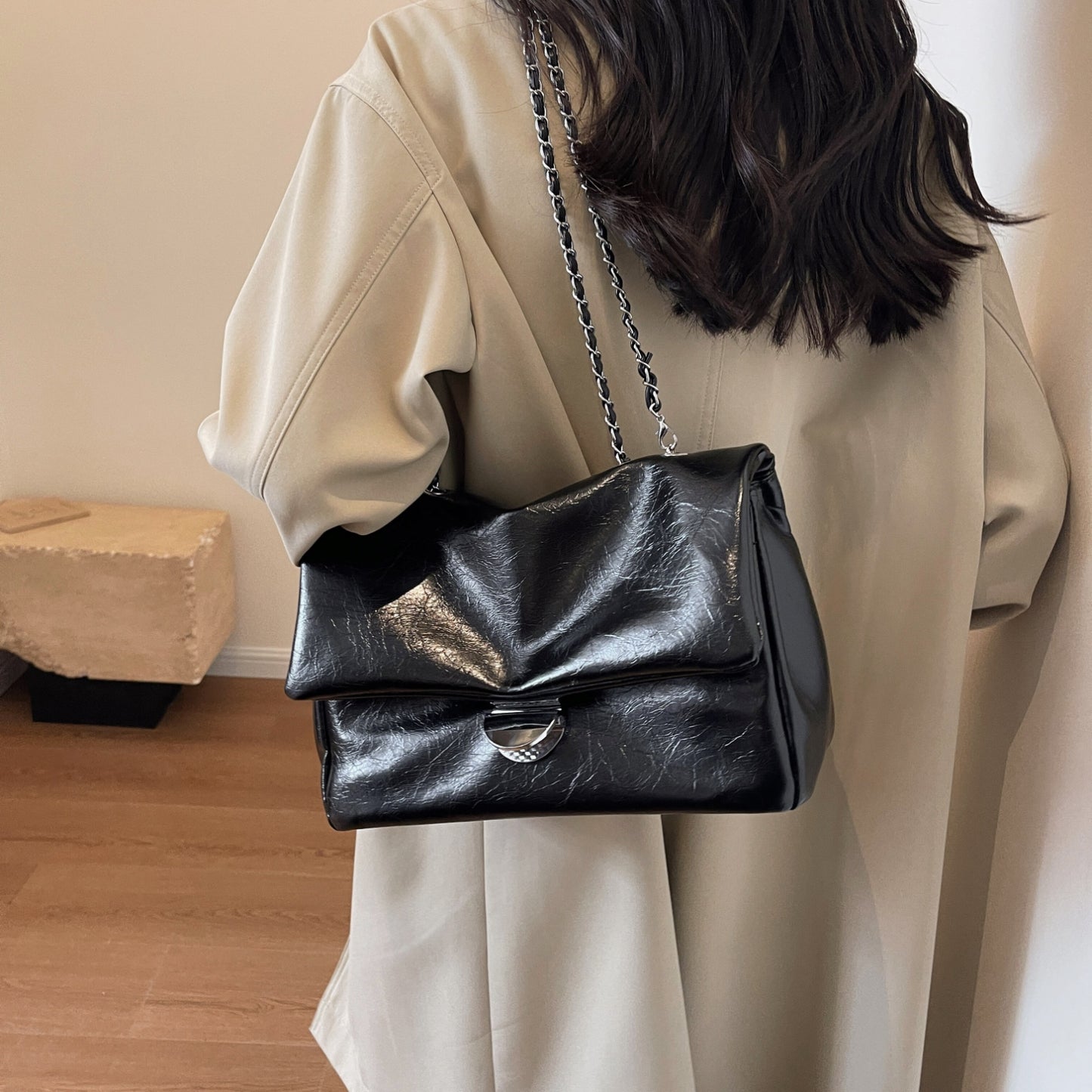 Honeybee Mumford's Textured Leather Shoulder Bag