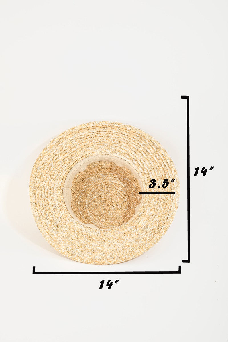 Honeybee Mumford's Strap Wide Brim Straw Hat