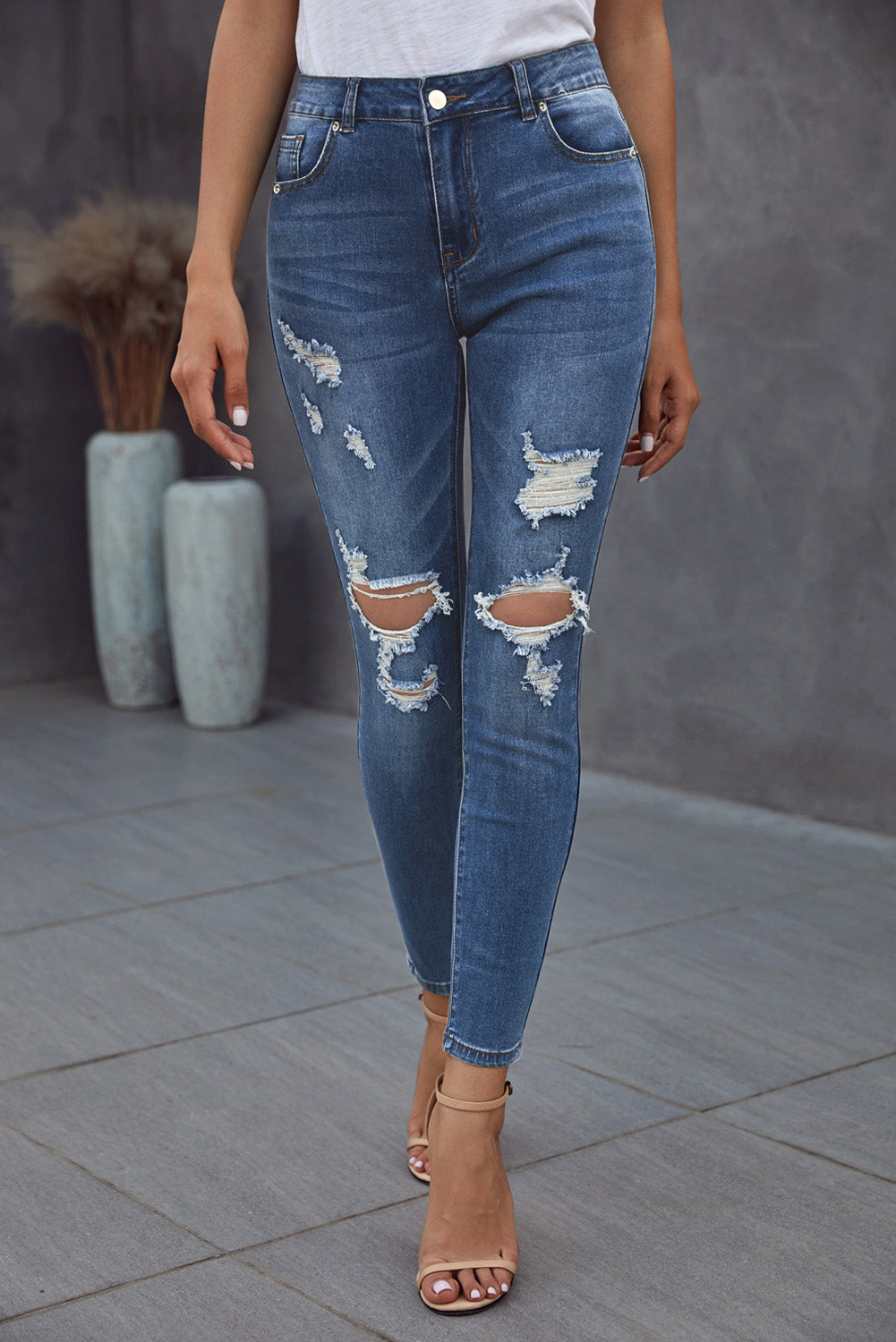 Honeybee Mumford's Vintage Skinny Ripped Jeans