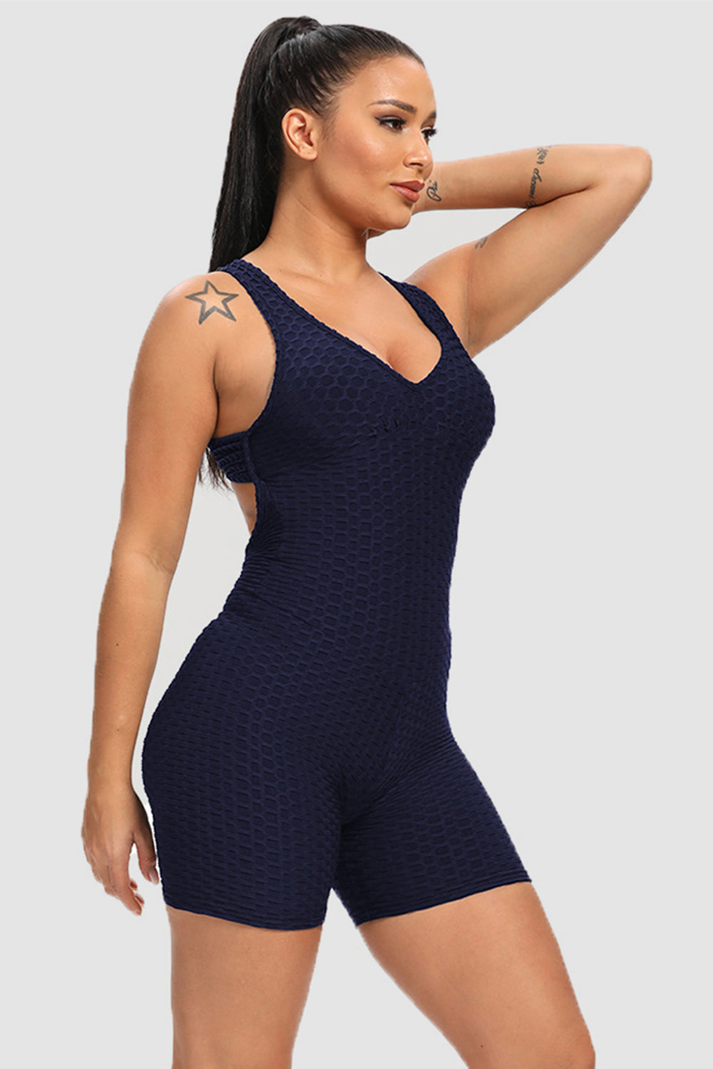 Honeybee Mumford's Crisscross Wide Strap Active Romper