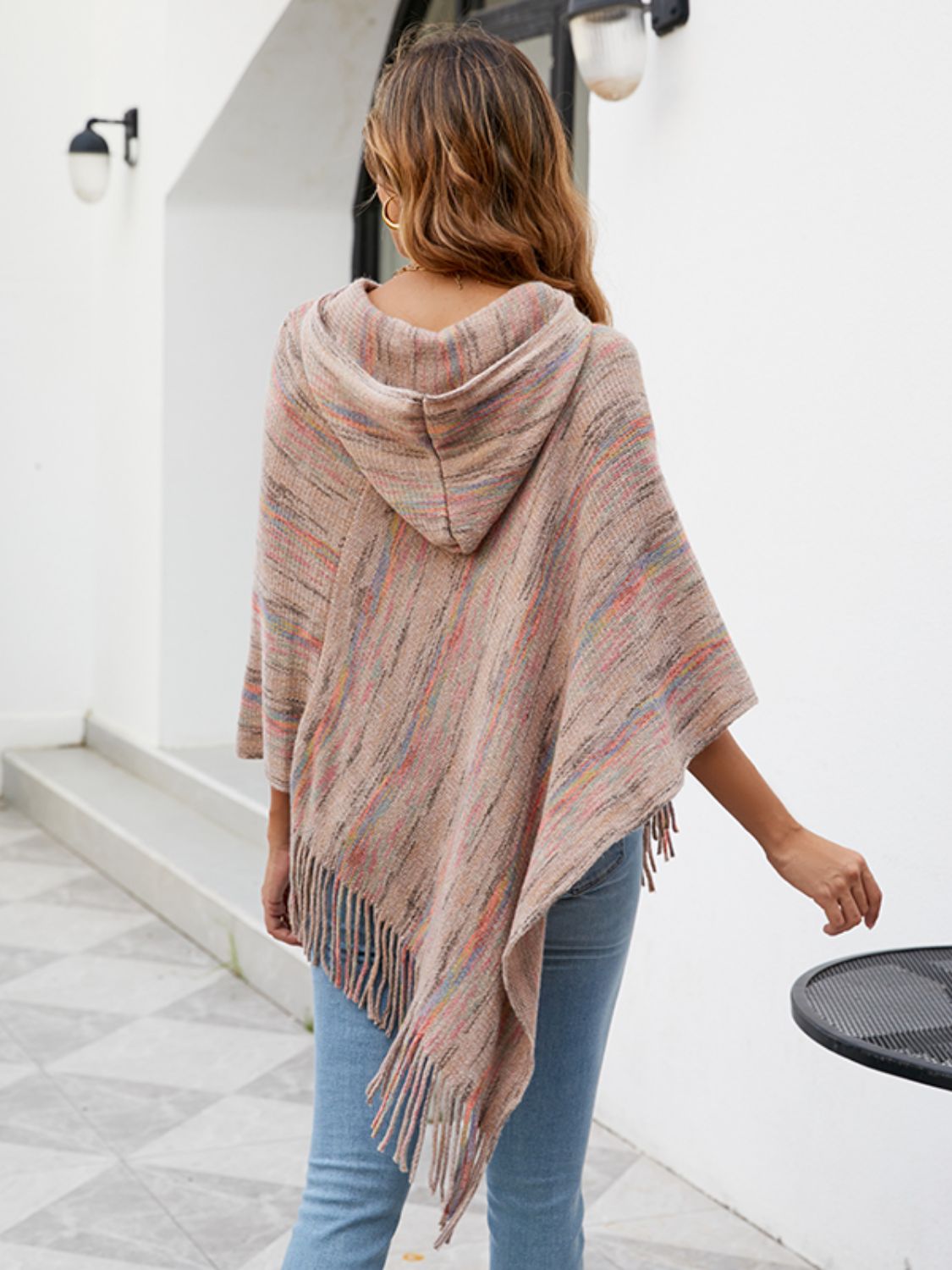 Honeybee Mumford's Fringe Hem Hooded Poncho