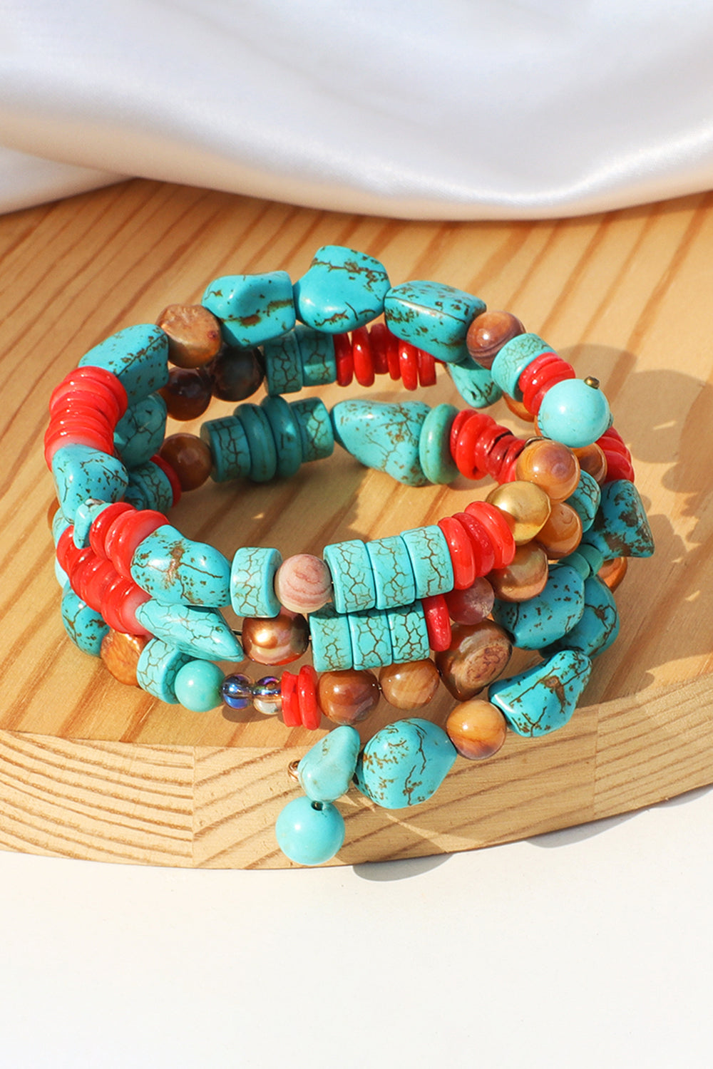 honeybee Mumford's Layered Turquoise Bracelet