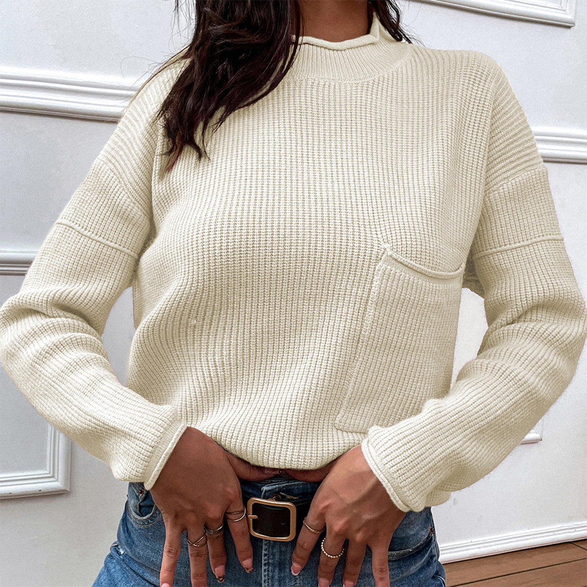 Honeybee Mumford's Dropped Shoulder Sweater with Pocket