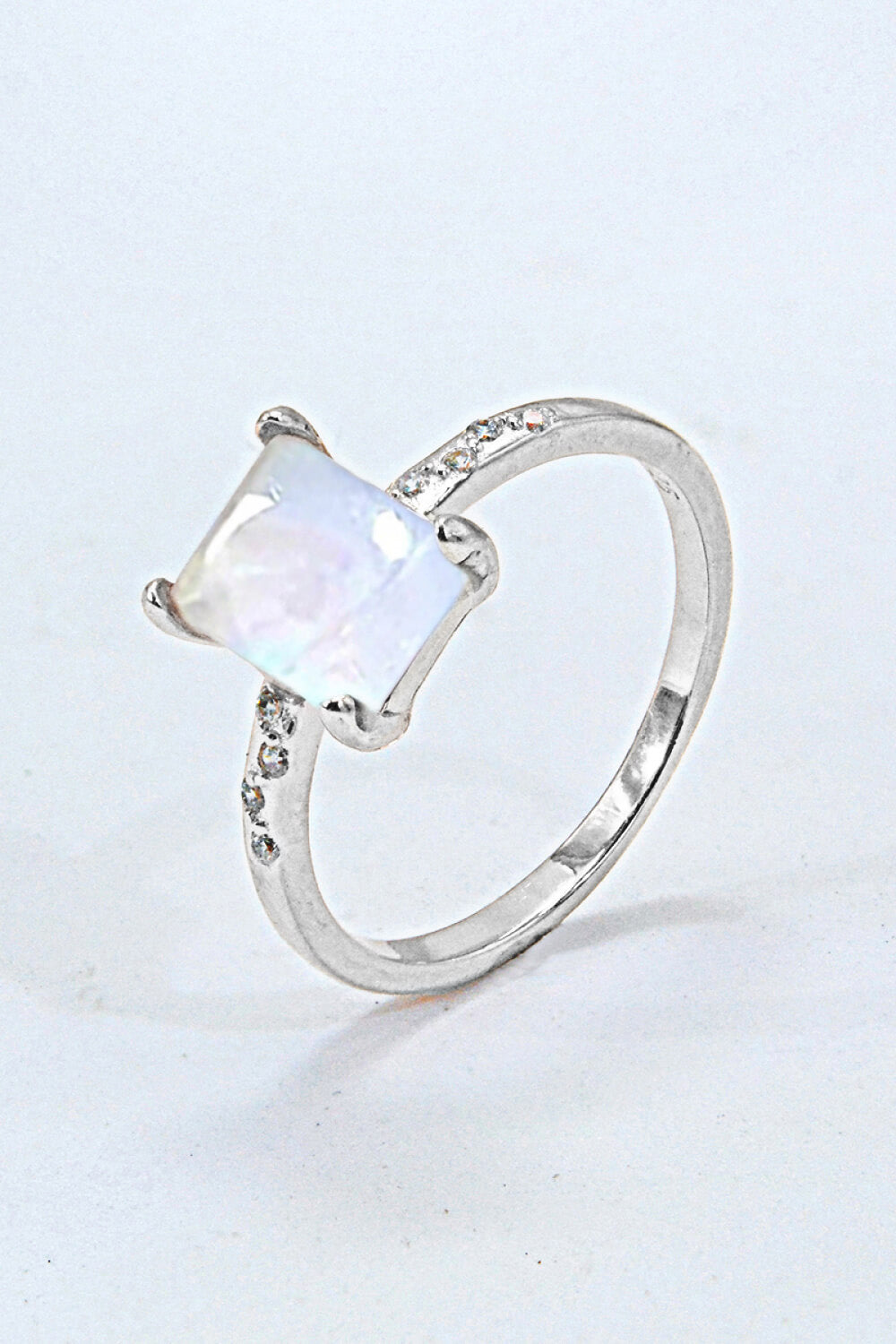 Honeybee Mumford's Square Moonstone Ring