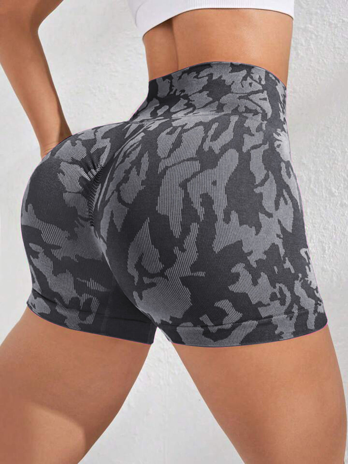 Honeybee Mumford's Printed High Waist Active Shorts