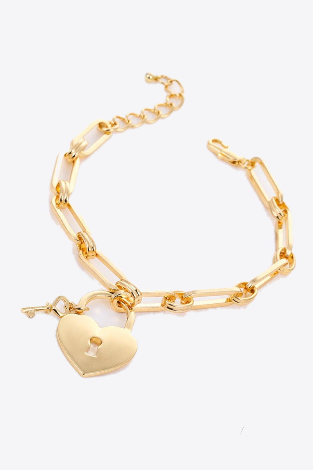 honeybee Mumford's 5-Piece Wholesale Heart Lock Charm Chain Bracelet