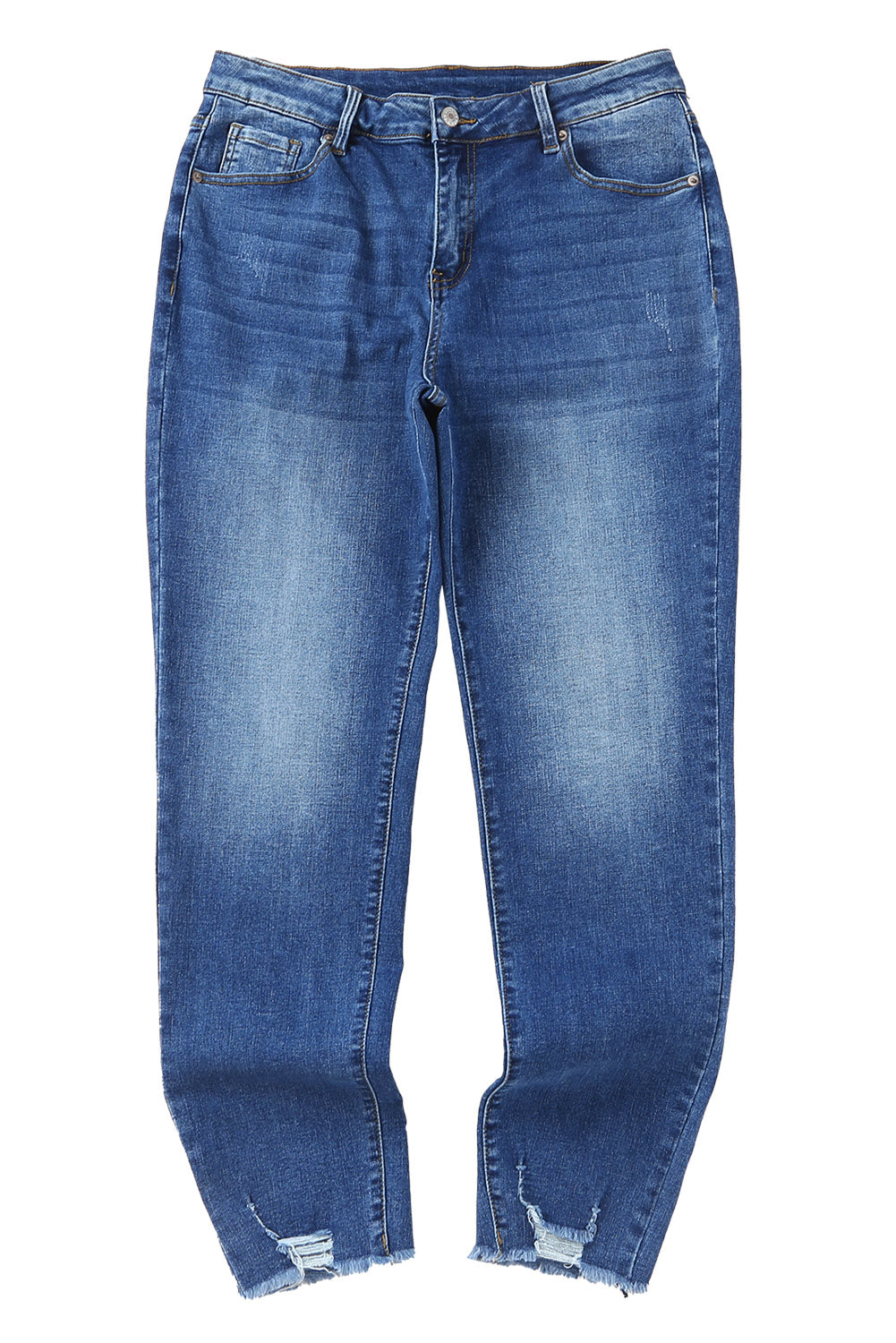 Honeybee Mumford's Blue Raw Hem Ankle-length Skinny Jeans