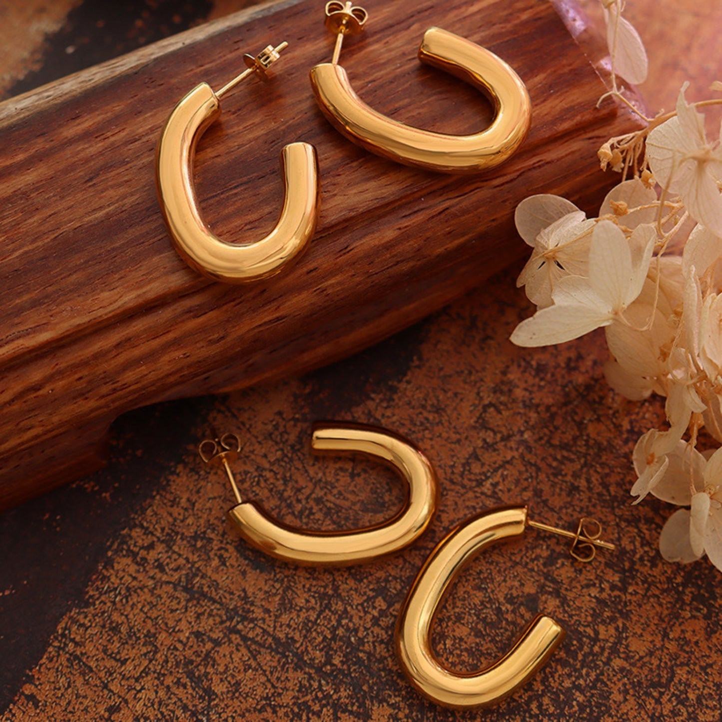 honeybee Mumford's Gold-Plated Earrings