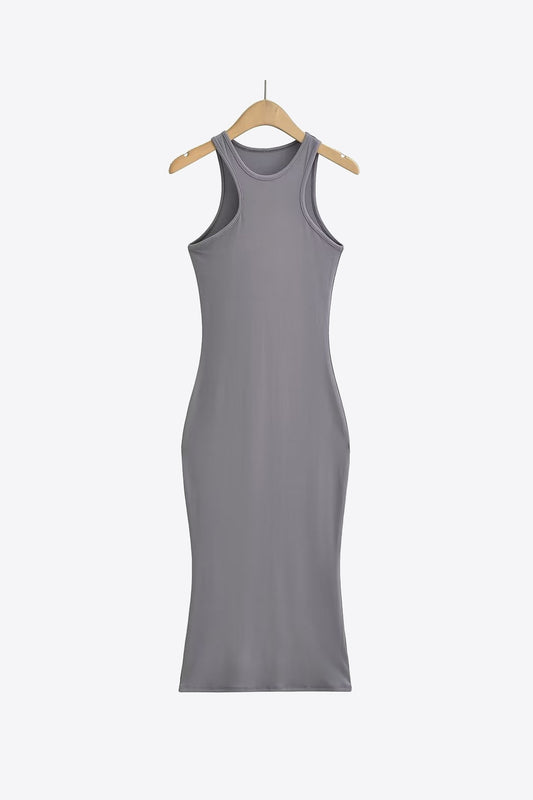 Honeybee Mumford's Round Neck Sleeveless Midi Dress