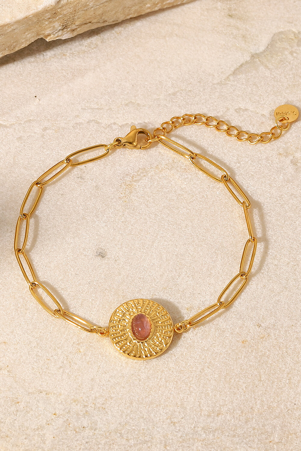 honeybee Mumford's 18K Gold Plated Paperclip Chain Bracelet