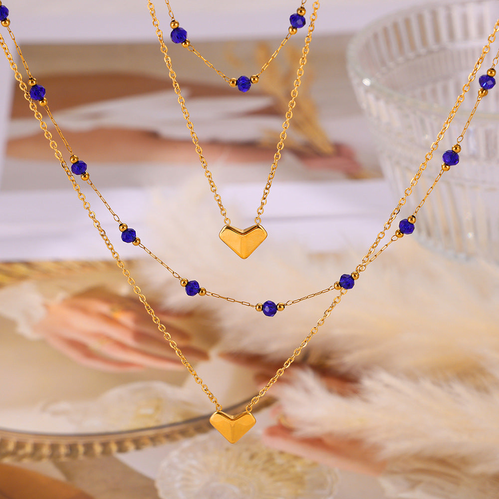 Honeybee Mumford's Crystal Double-Layered Necklace