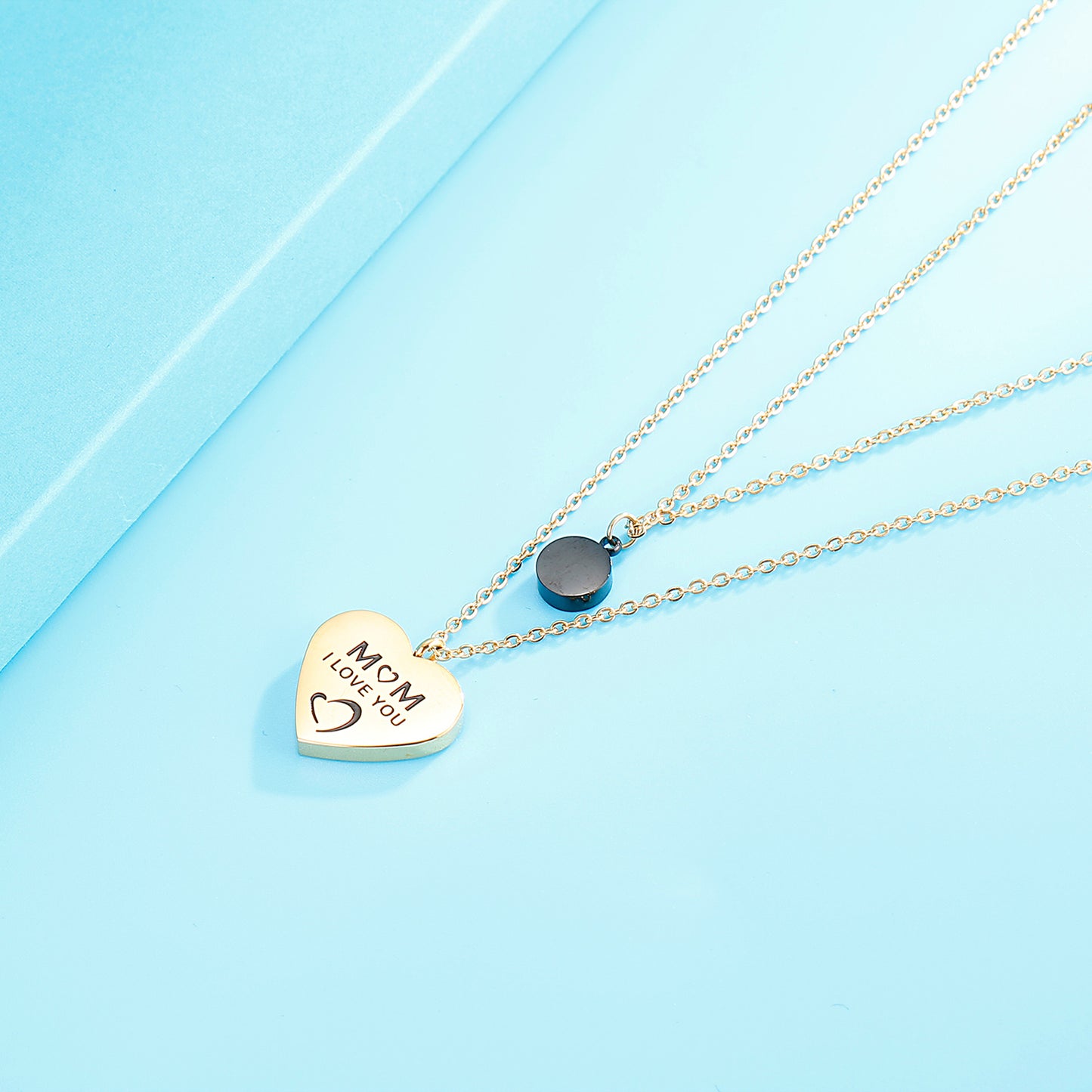 Honeybee Mumford's Double-Layered Heart Pendant Necklace