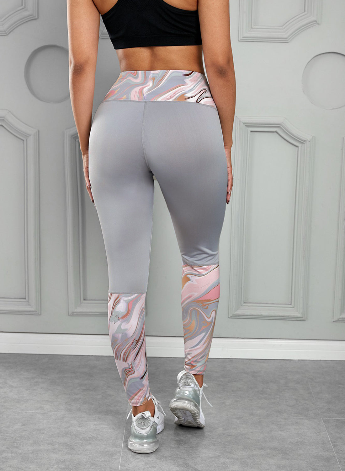 Honeybee Mumford's Printed Wide Waistband Active Leggings