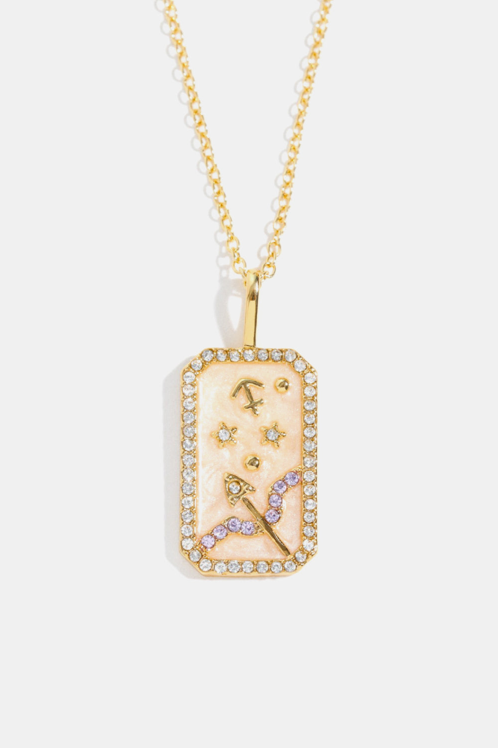 Honeybee Mumford's Rhinestone Zodiac and Constellation Pendant Necklace