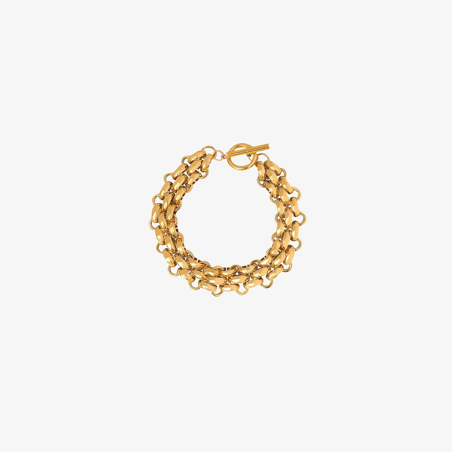 honeybee Mumford's Gold-Plated Toggle Clasp Bracelet