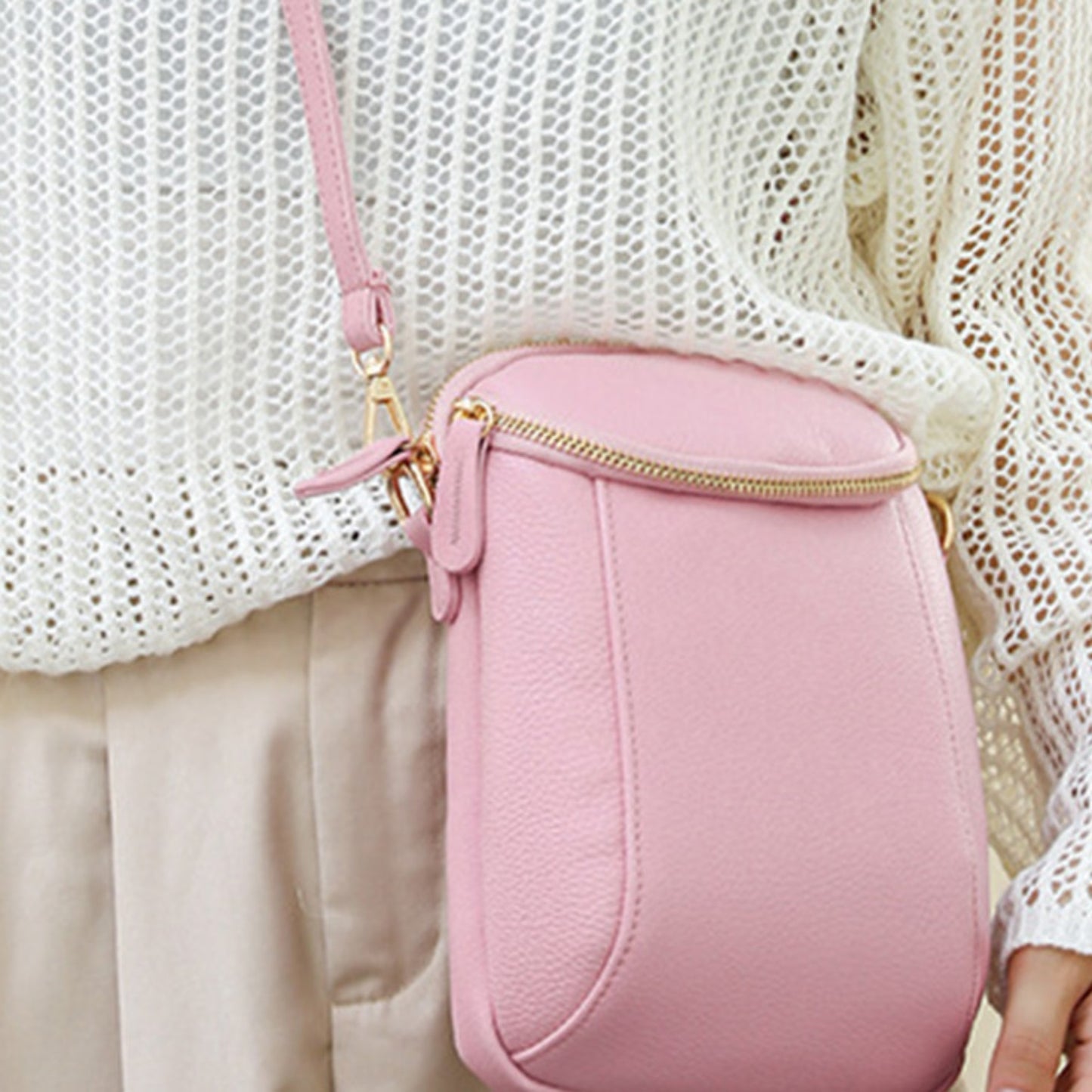 Honeybee Mumford's Small Leather Crossbody Bag