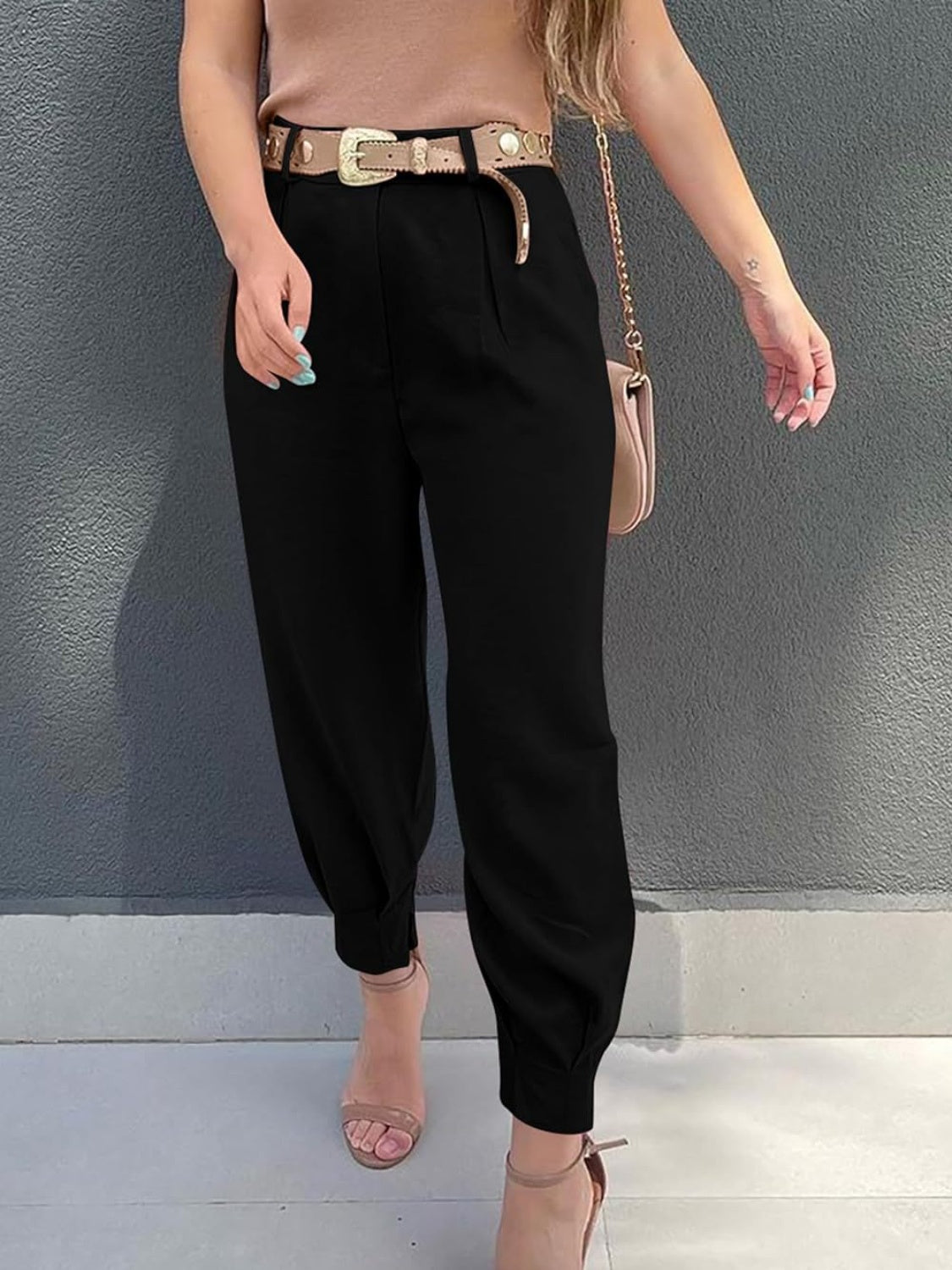 Honeybee Mumford's High Waist Cropped Pants