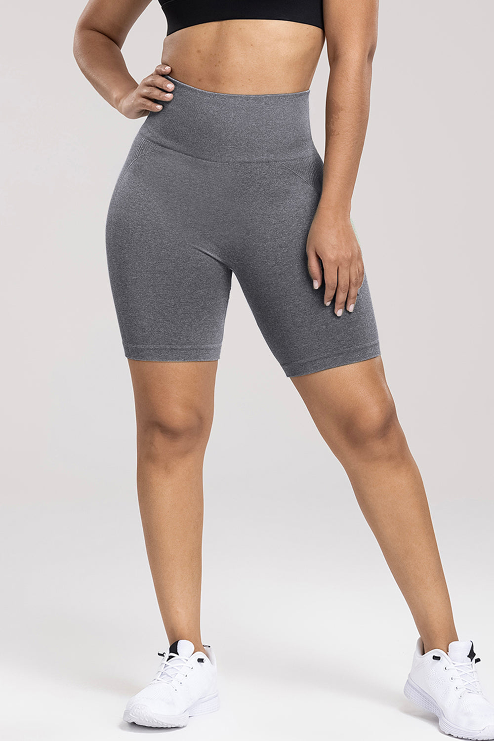 Honeybee Mumford's Wide Waistband High Waist Active Shorts