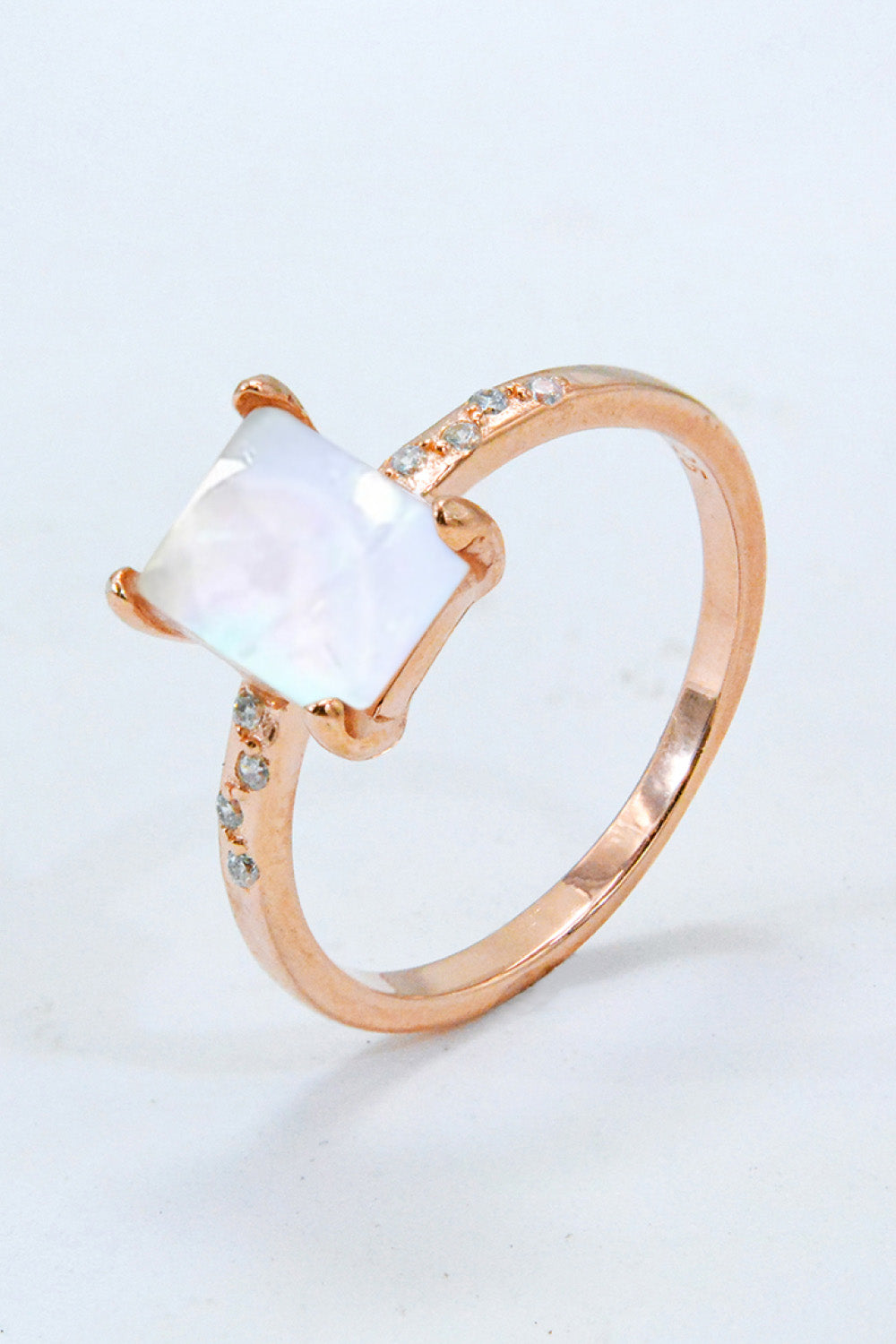 Honeybee Mumford's Square Moonstone Ring