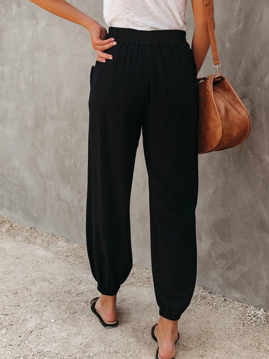 Honeybee Mumford's High Waist Cropped Pants