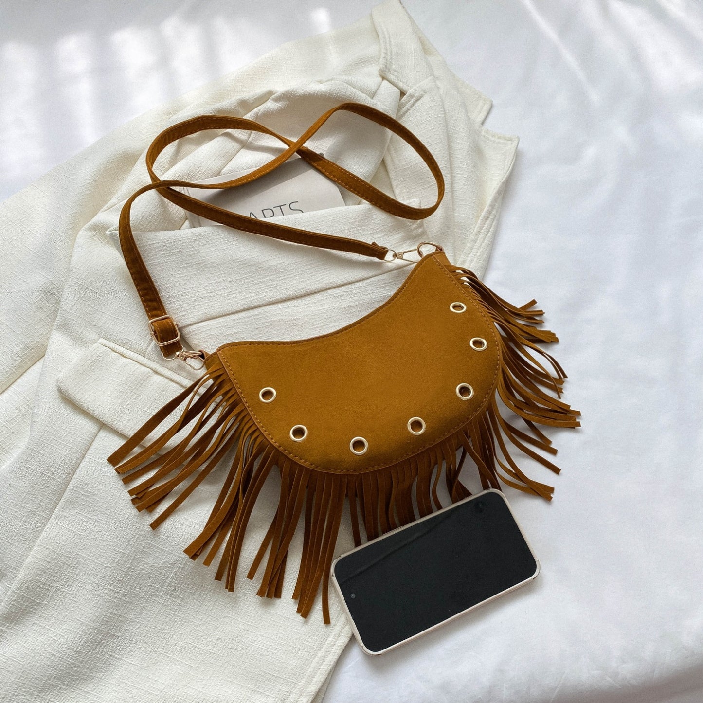 Honeybee Mumford's Fringe Detail Crossbody Bag