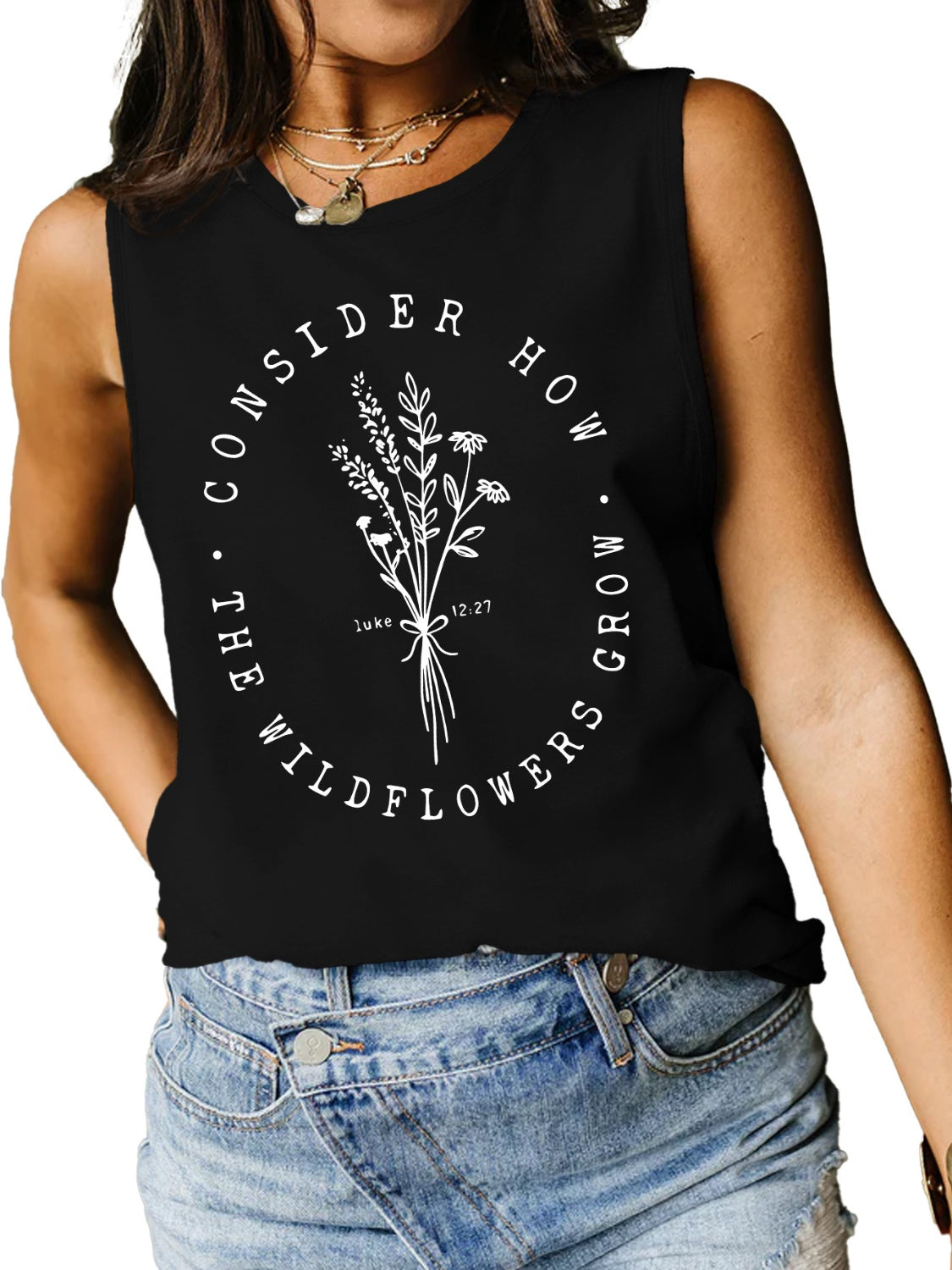 Honeybee Mumford's Graphic Round Neck Tank