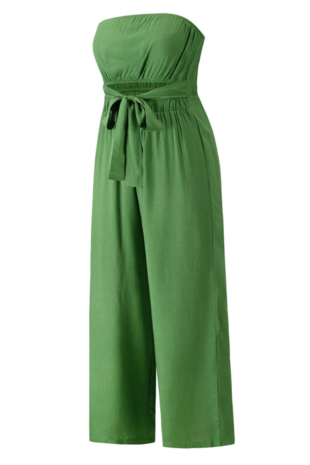 Honeybee Mumford's Tied Cutout Tube Wide Leg Jumpsuit