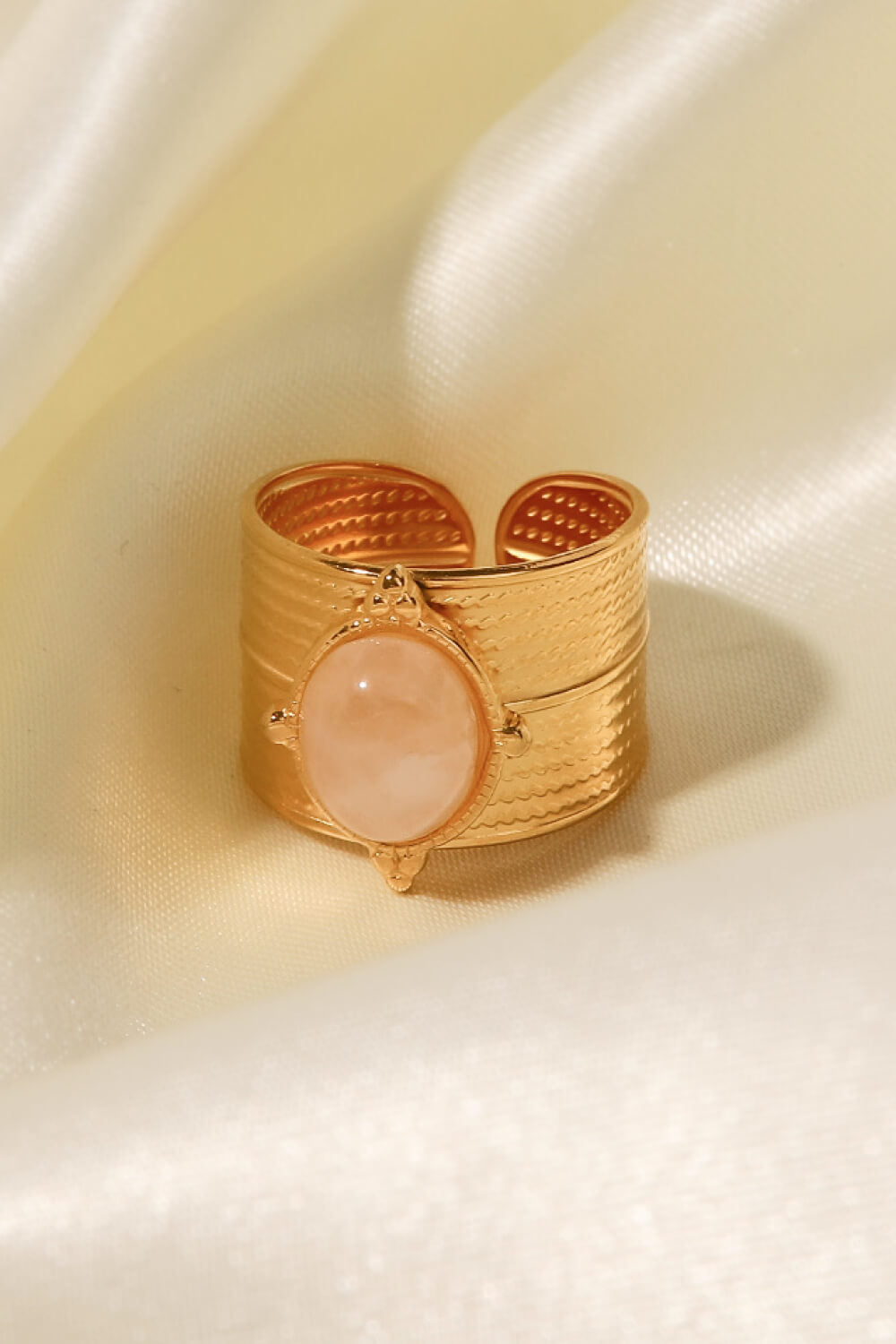 Honeybee Mumford's 18K Gold-Plated Wide Open Ring