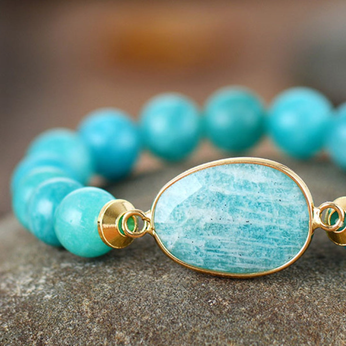 honeybee Mumford's Natural Stone Beaded Bracelet