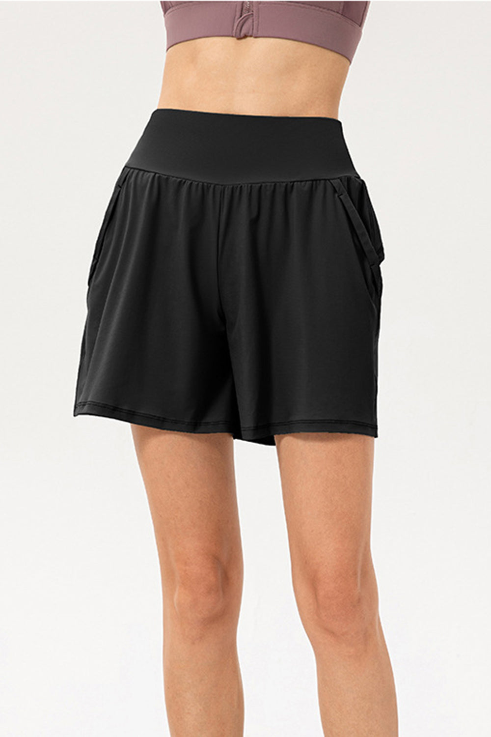 Honeybee Mumford's Pocketed Elastic Waist Active Shorts