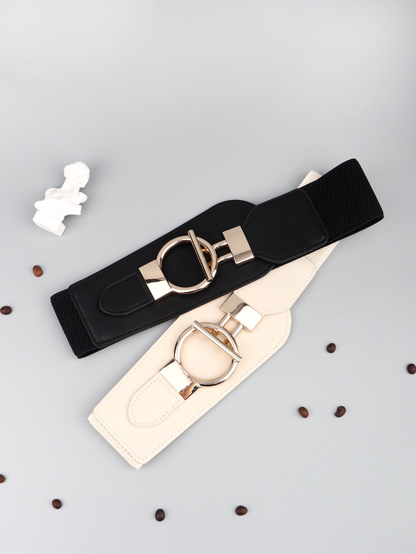 Honeybee Mumford's Elastic Wide Belt with Buckle